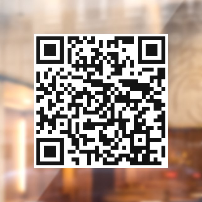 Autocollant Pour Fenêtre Ajouter votre code QR à votre activité minimale (Feuille 2)