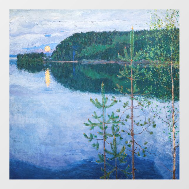 Autocollant Pour Fenêtre Akseli Gallen-Kallela - Nuit du printemps (Feuille)