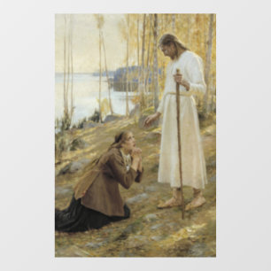 Autocollant Pour Fenêtre Albert Edelfeue - Christ et Mary Magdalene