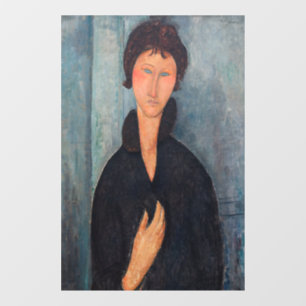 Autocollant Pour Fenêtre Amedeo Modigliani - Femme aux yeux bleus