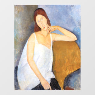 Autocollant Pour Fenêtre Amedeo Modigliani - Jeanne Hebuterne