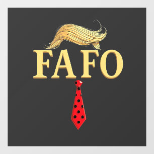 Autocollant Pour Fenêtre Américain Donald Trump FAFO USA Drapeau patriotiqu