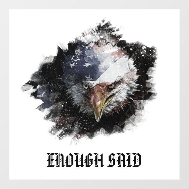 Autocollant Pour Fenêtre *~* AP16 États-Unis Drapeau American Bald EAGLE Pa (Feuille)