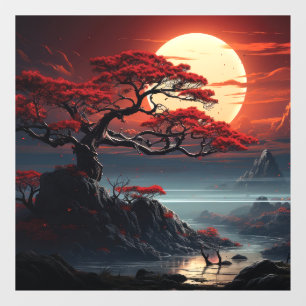 Autocollant Pour Fenêtre Arbre bonsaï