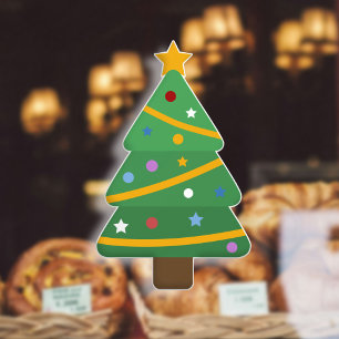 Autocollant Pour Fenêtre Arbre de Noël