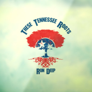 Autocollant Pour Fenêtre Arbre indicateur des racines du Tennessee