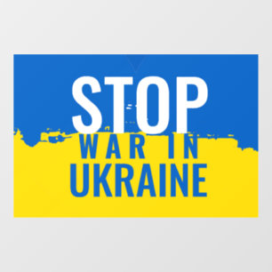 Autocollant Pour Fenêtre Arrêtez la guerre en Ukraine