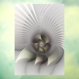 Autocollant Pour Fenêtre Art fractal Abstrait moderne en 3D