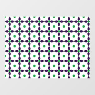 Autocollant Pour Fenêtre Art Gemstone, vert et violet