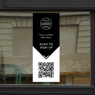 Autocollant Pour Fenêtre Autocollant de fenêtre Code QR   Décalcomanie en v