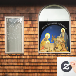 Autocollant Pour Fenêtre Autocollant de fenêtre de la Nativité