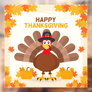 Autocollant Pour Fenêtre Autocollant de fenêtre de Thanksgiving