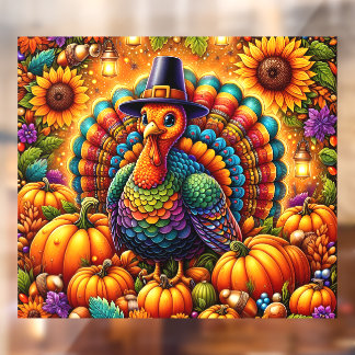 Autocollant Pour Fenêtre Autocollant de fenêtre de Thanksgiving