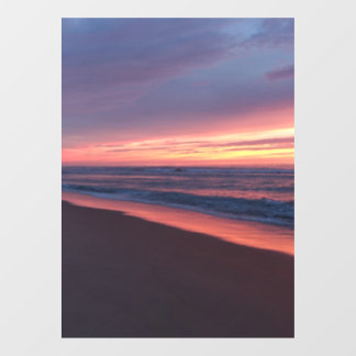 Autocollant Pour Fenêtre Autocollant fenêtre Coucher de soleil rose & bleu