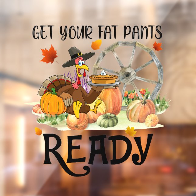 Autocollant Pour Fenêtre Automne belle collection moderne Thanksgiving (Feuille 2)