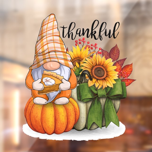 Autocollant Pour Fenêtre Automne belle collection populaire Thanksgiving (Feuille 2)