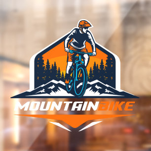 Autocollant Pour Fenêtre Aventure en VTT Magasin White Bike