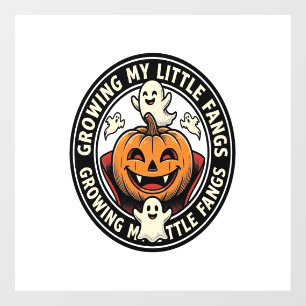 Autocollant Pour Fenêtre Badge de citrouille de vampire faisant pousser mes