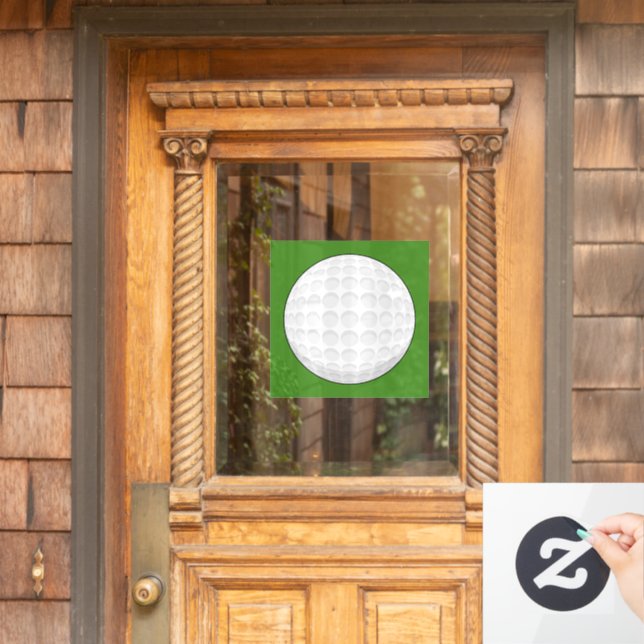 Autocollant Pour Fenêtre Bal de golf (Porte d'accueil)