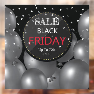 Autocollant Pour Fenêtre Bannière de vente Black Friday Illustration Desig