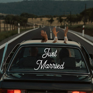 Autocollant Pour Fenêtre Bannière de voiture personnalisée pour mariage