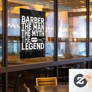 Autocollant Pour Fenêtre Barber L'Homme 2024