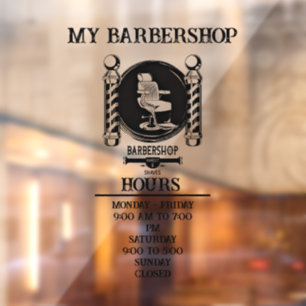 Autocollant Pour Fenêtre Barbershop