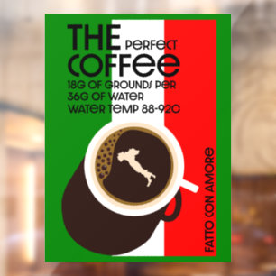 Autocollant Pour Fenêtre Baristas italiens