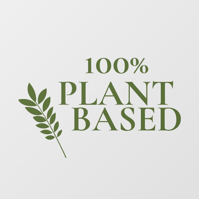 Autocollant Pour Fenêtre Basé Sur 100 % De Plantes (Feuille)