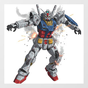 Autocollant Pour Fenêtre Bataille Damné Gundam