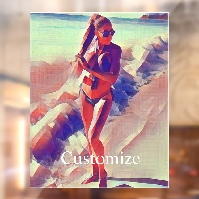 Autocollant Pour Fenêtre Beach Girl Thunder_Cove (Feuille 2)