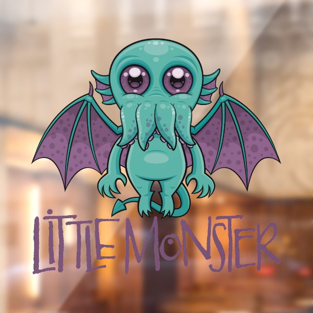 Autocollant Pour Fenêtre Bébé mignon Cthulhu Petit Monstre (Feuille 2)
