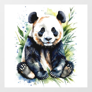 Autocollant Pour Fenêtre Belle aquarelle Panda Bear