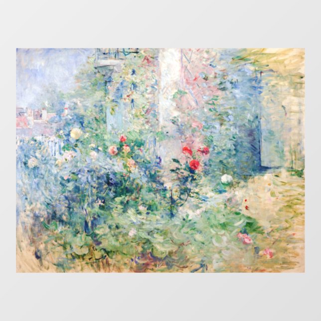 Autocollant Pour Fenêtre Berthe Morisot - Le jardin à Bougival (Feuille)