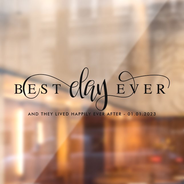 Autocollant Pour Fenêtre Best day ever Car (Feuille 2)