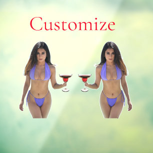 Autocollant Pour Fenêtre Bikini brun beauté Thunder_Cove