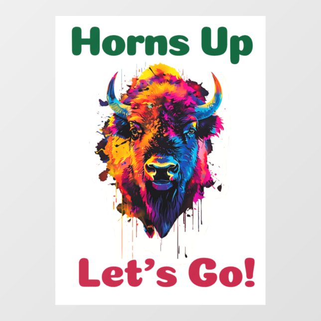 Autocollant Pour Fenêtre Bison (Feuille)