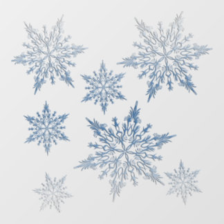 Autocollant Pour Fenêtre Bleu hiver
