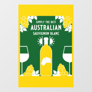 Autocollant Pour Fenêtre Boisson de vin Sauvignon Blanc