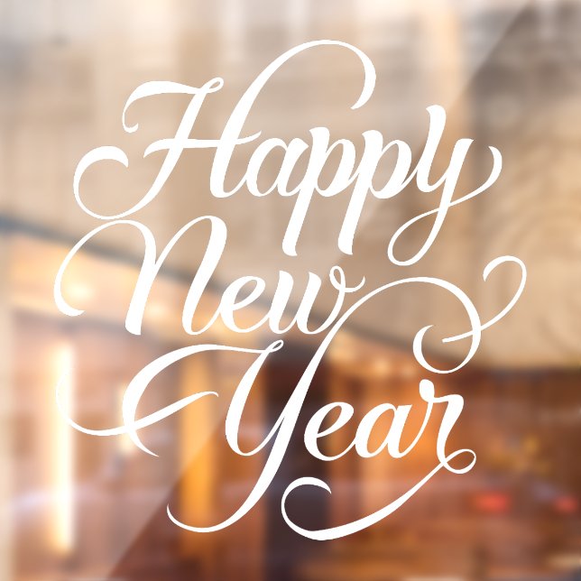 Autocollant Pour Fenêtre Bonne année (Feuille 2)