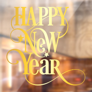 Autocollant Pour Fenêtre Bonne année