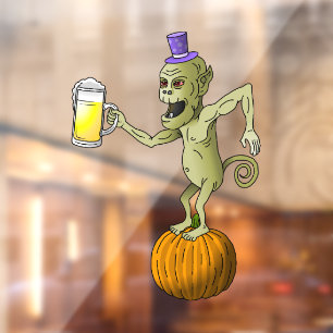 Autocollant Pour Fenêtre Bonne fête les goules Halloween
