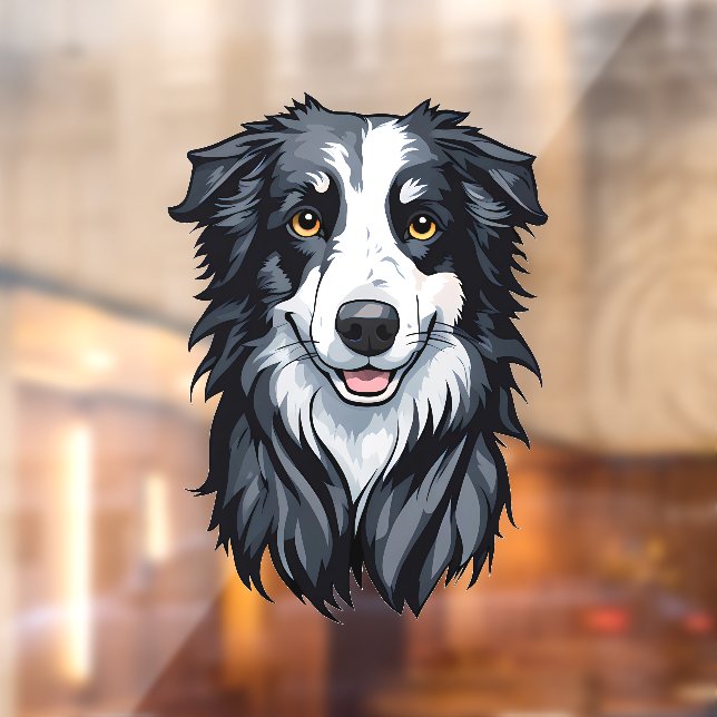 Autocollant Pour Fenêtre Bordure Collie (Feuille 2)