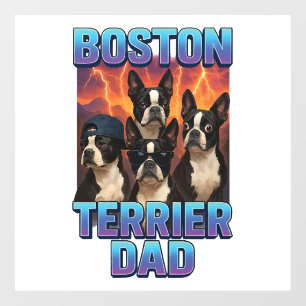 Autocollant Pour Fenêtre Boston Terrier