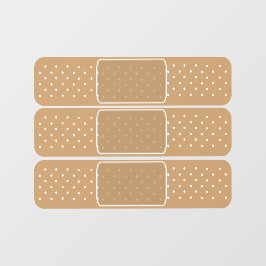 Autocollant Pour Fenêtre Boucle d'ouch Stick Plaster Novelty