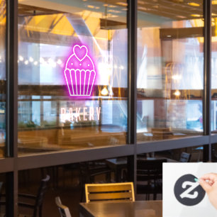 Autocollant Pour Fenêtre Boulangerie Business Neon