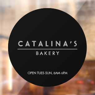 Autocollant Pour Fenêtre Boulangerie, Café, Boutique Art Déco