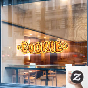Autocollant Pour Fenêtre Boulangerie de Biscuits aux Pépites de Chocolat