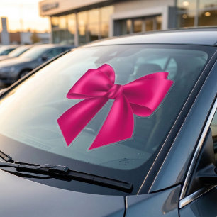 Autocollant Pour Fenêtre Bow rose Extra Grande Clin de fenêtre