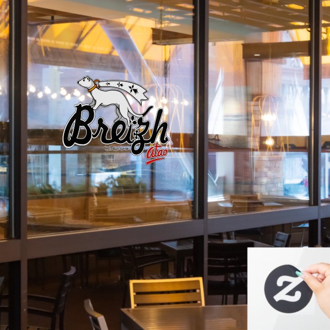 Autocollant Pour Fenêtre Breizh Atao (Fenêtre du restaurant)